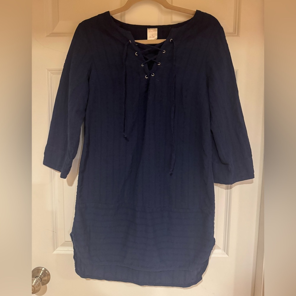 Merona Women’s Blue Swim Cover-up Size Medium